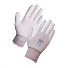 Supertouch Electron PU Coat Nylon Work Gloves White Medium